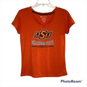 Oklahoma State University orange shirt - size Medium
